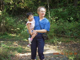 Norristown farm park - Betsy carrying Cecelia